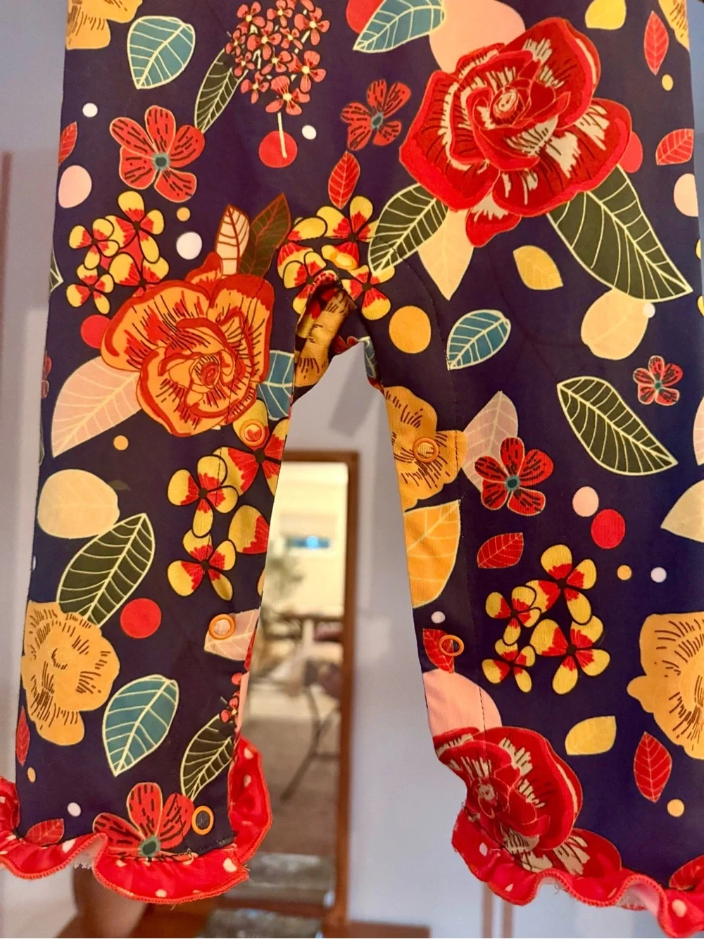 Penelope Plumm Boutique Floral Romper Sz 12 Months